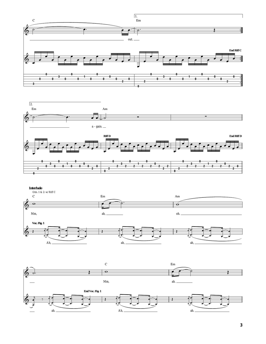 Street Spirit (Fade Out) Street Spirit (Fade Out) Acoustic Guitar scores gallery preview page 3