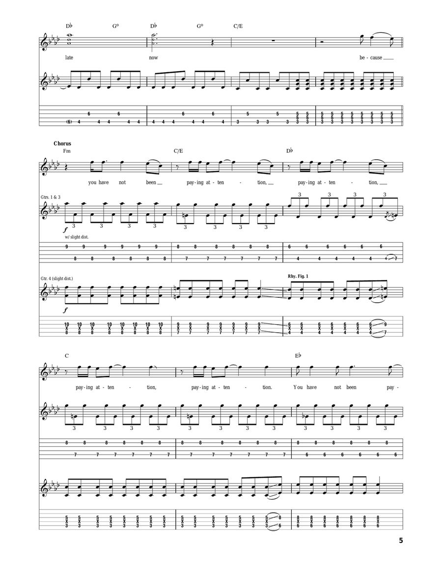 2 + 2 = 5 2 + 2 = 5 Acoustic Guitar scores gallery preview page 5