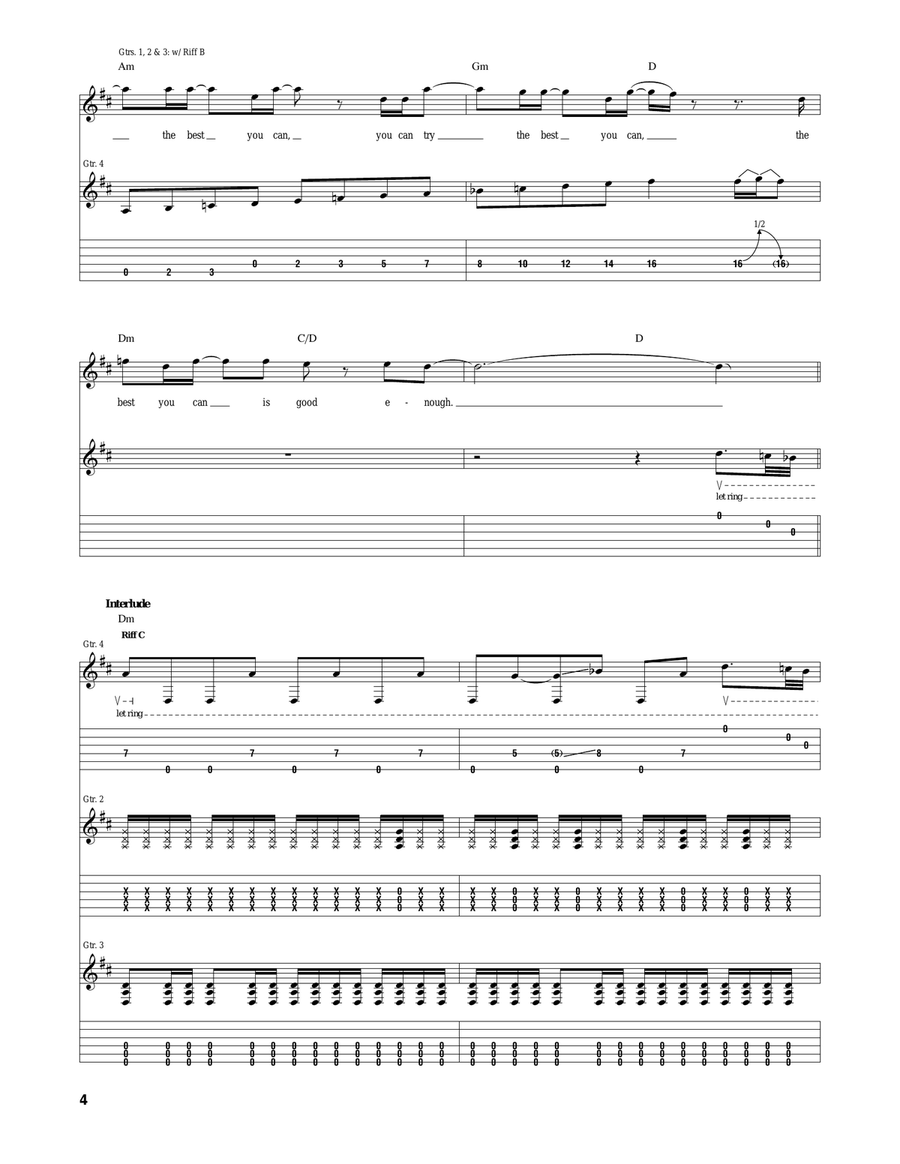 Optimistic Optimistic Acoustic Guitar scores gallery preview page 4