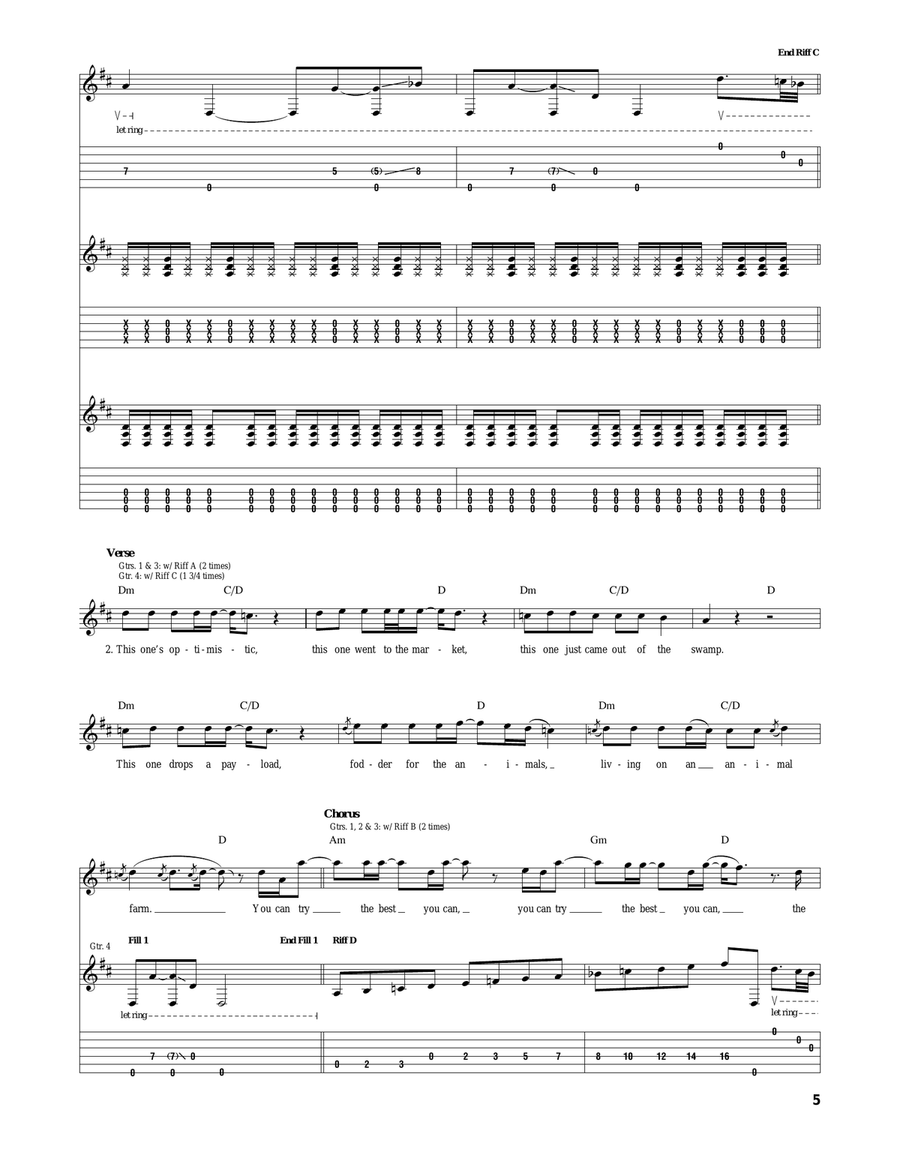 Optimistic Optimistic Acoustic Guitar scores gallery preview page 5