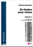 24 études pour violon. Volume 1. Etudes 1 à 12.