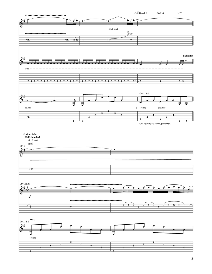 Dead To The World Dead To The World Acoustic Guitar scores gallery preview page 3