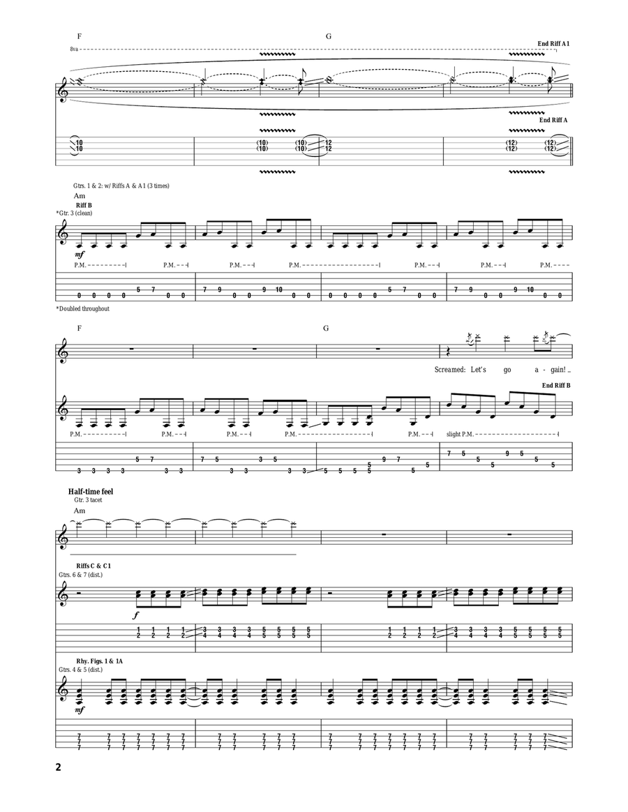 Tears Don't Fall (Part 2) Acoustic Guitar scores gallery preview page 2