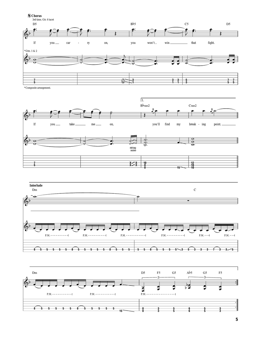Breaking Point Breaking Point Acoustic Guitar scores gallery preview page 5