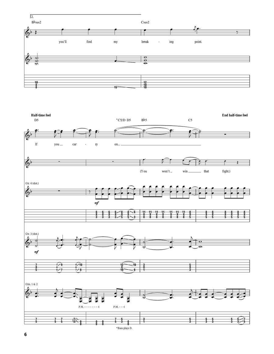 Breaking Point Breaking Point Acoustic Guitar scores gallery preview page 6