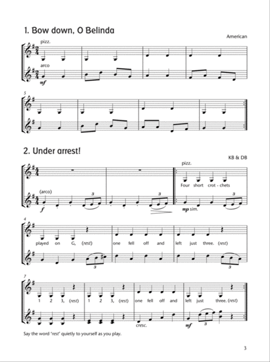 Fiddle Time Joggers Violin Accompaniment Book String Methods scores gallery preview page 3