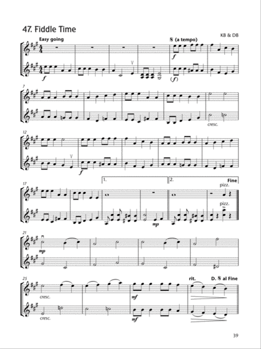 Fiddle Time Joggers Violin Accompaniment Book String Methods scores gallery preview page 10