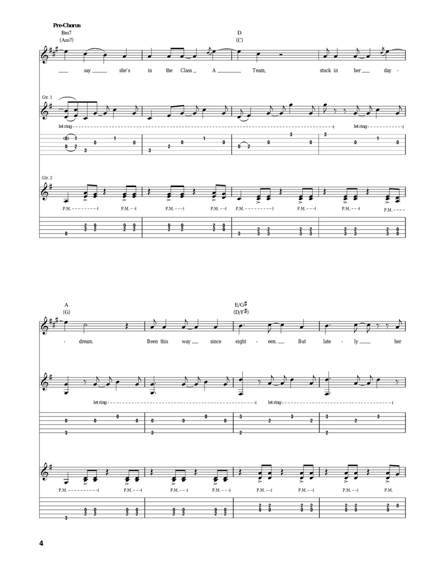 The A Team The A Team Acoustic Guitar scores gallery preview page 4