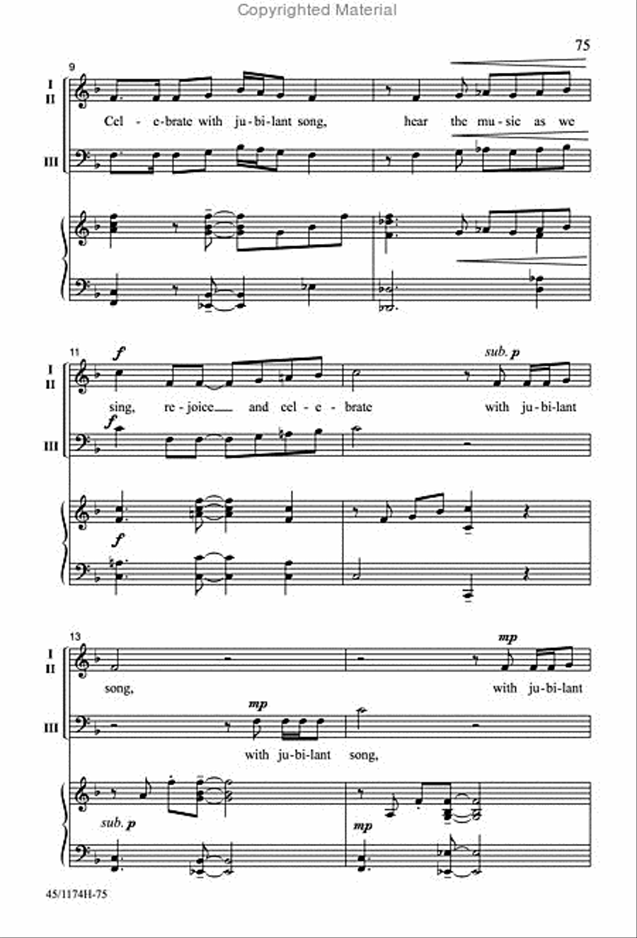 Singable Solutions for SAB Choirs 3-Part scores gallery preview page 11