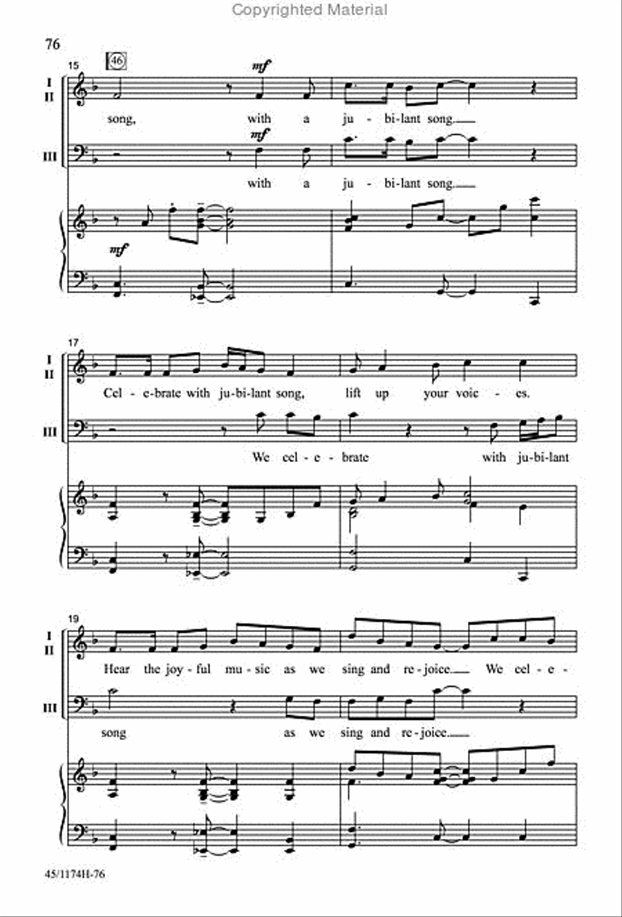 Singable Solutions for SAB Choirs 3-Part scores gallery preview page 12