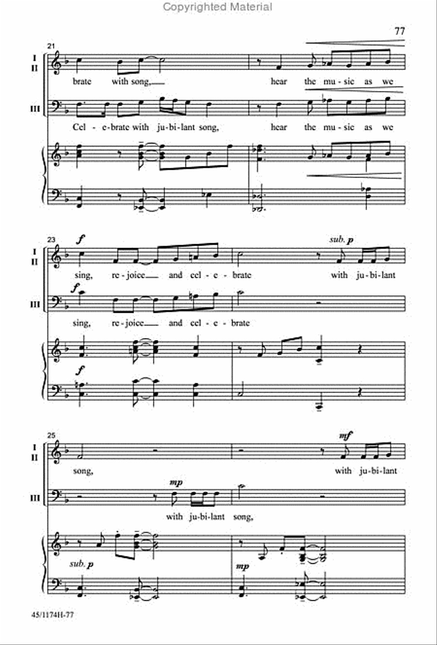Singable Solutions for SAB Choirs 3-Part scores gallery preview page 13