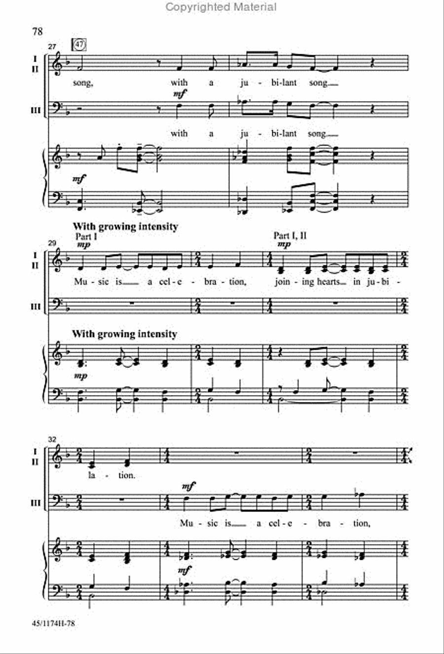 Singable Solutions for SAB Choirs 3-Part scores gallery preview page 14