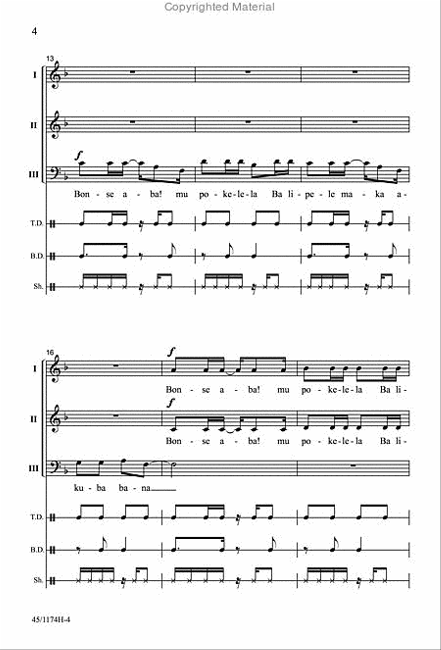 Singable Solutions for SAB Choirs 3-Part scores gallery preview page 3