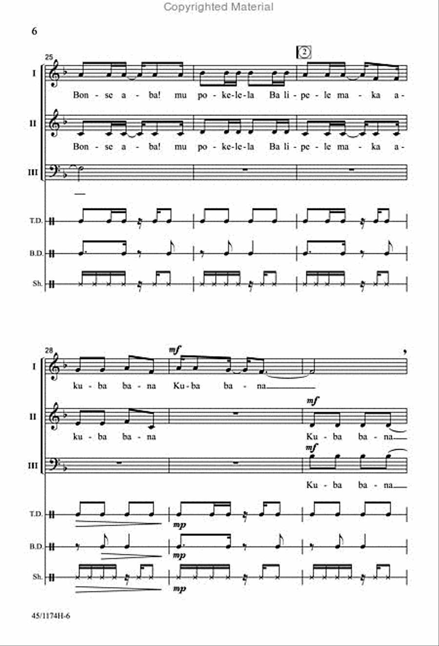 Singable Solutions for SAB Choirs 3-Part scores gallery preview page 5