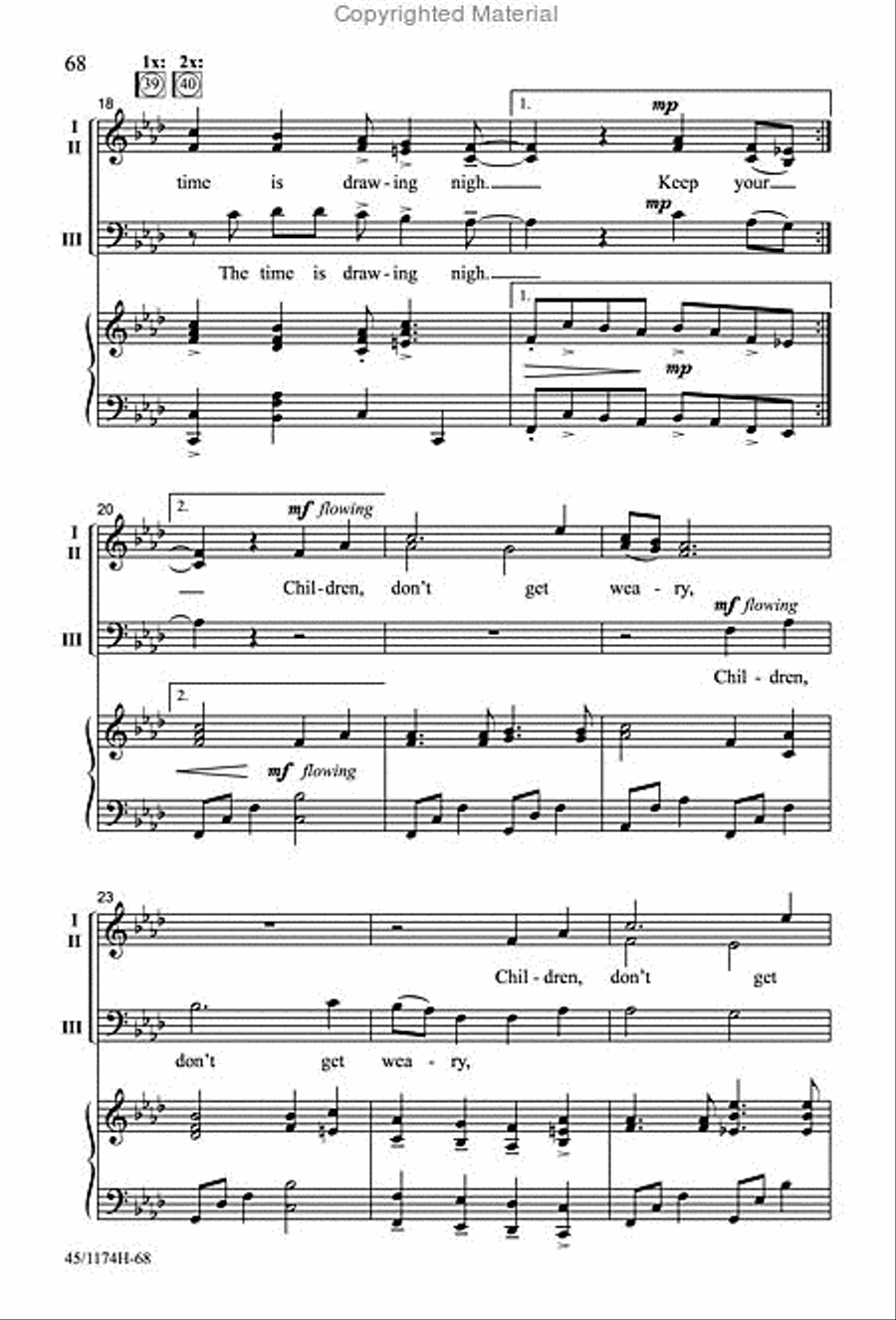 Singable Solutions for SAB Choirs 3-Part scores gallery preview page 9