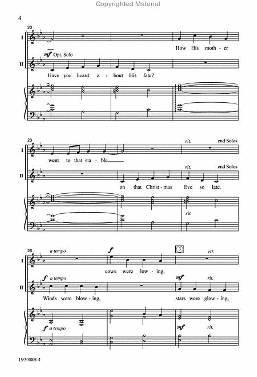 Jesus, Infant Holy Jesus, Infant Holy 2-Part scores gallery preview page 4