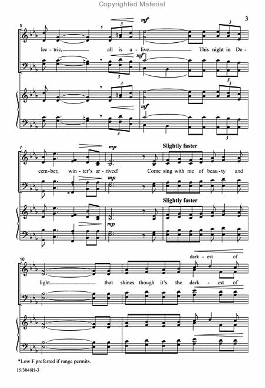 Winter's Heart Winter's Heart 4-Part scores gallery preview page 3