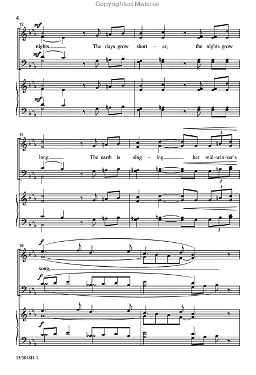 Winter's Heart Winter's Heart 4-Part scores gallery preview page 4