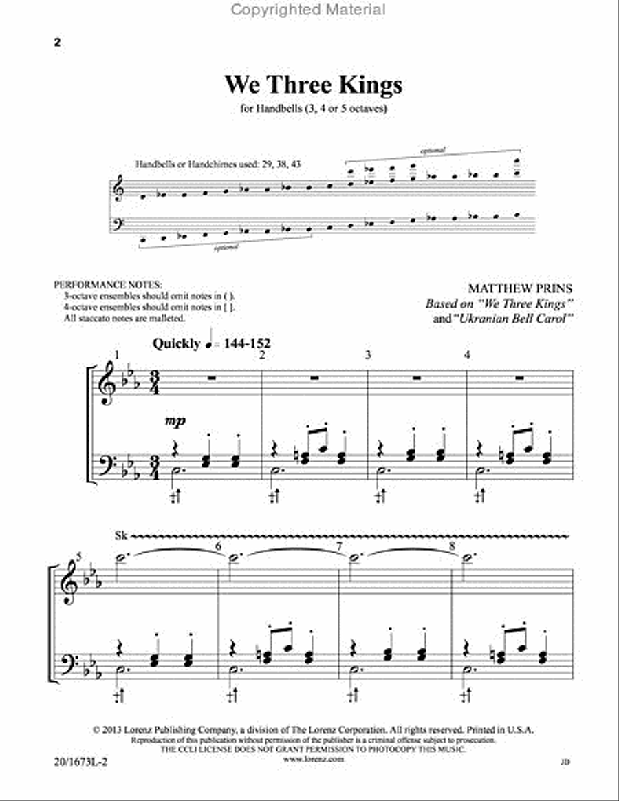 We Three Kings 5-Octaves scores gallery preview page 2
