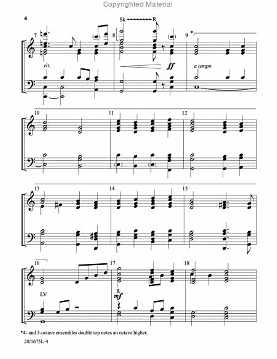 Variations on Adeste Fideles 5-Octaves scores gallery preview page 3