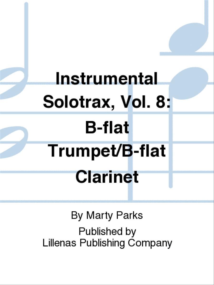 Instrumental Solotrax, Vol. 8: B-flat Trumpet/B-flat Clarinet B-Flat Clarinet scores gallery preview page 1