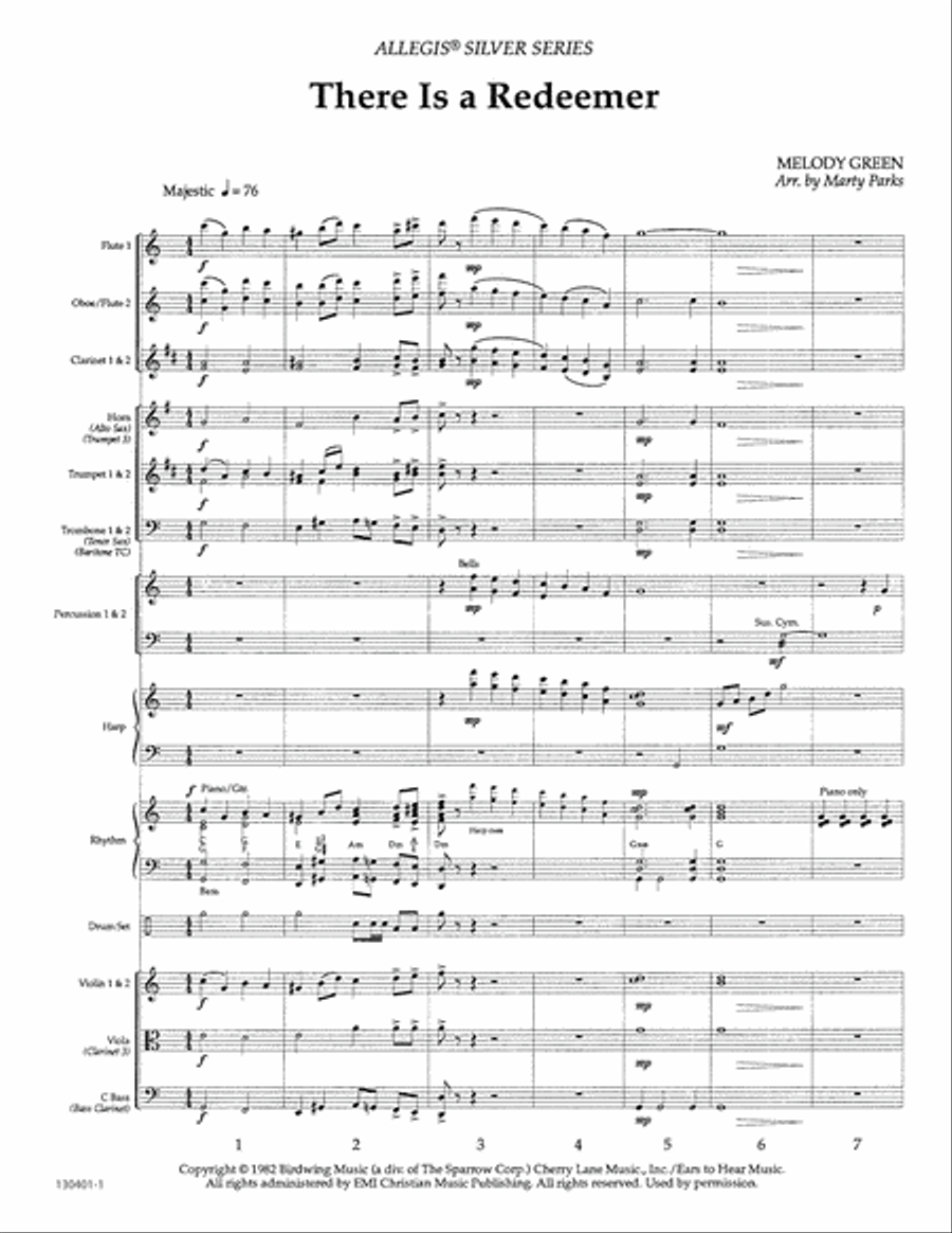 There Is a Redeemer Orchestra scores gallery preview page 2