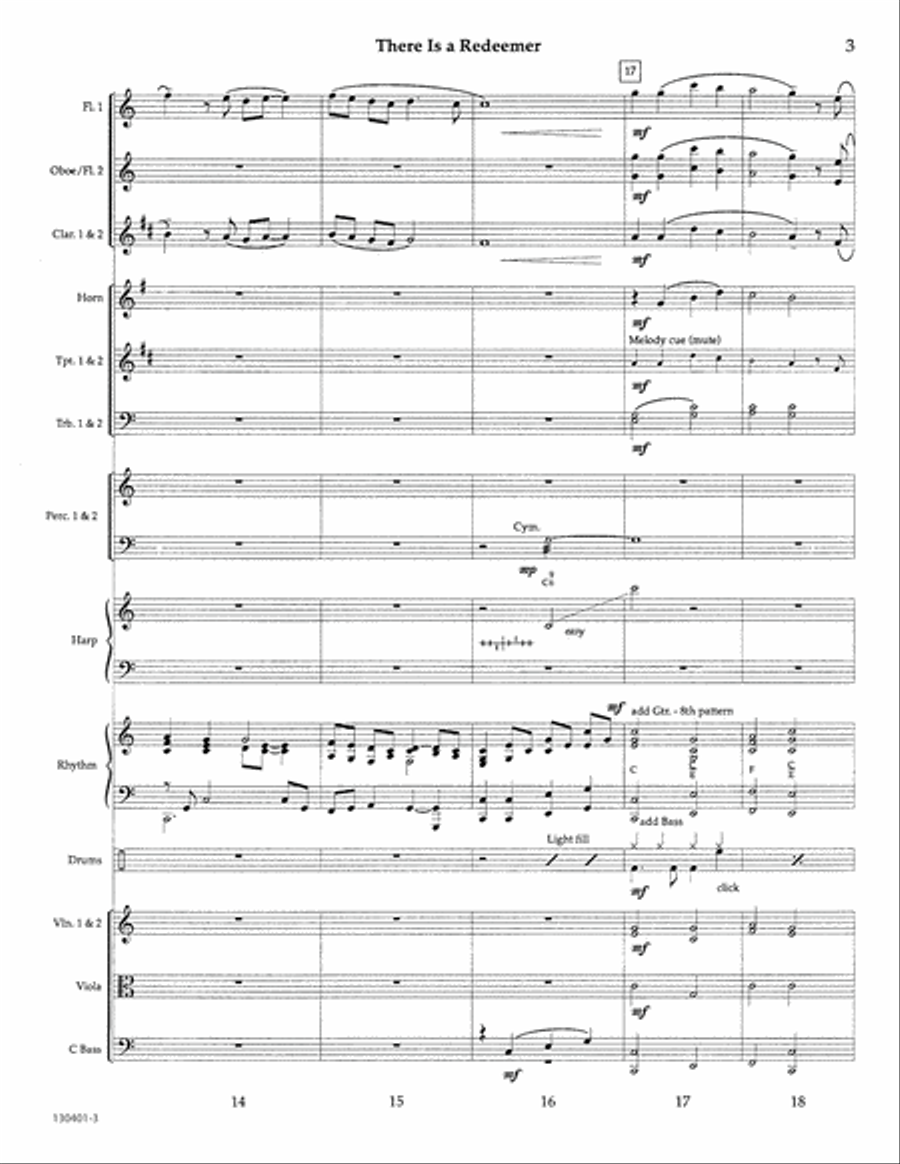 There Is a Redeemer Orchestra scores gallery preview page 4
