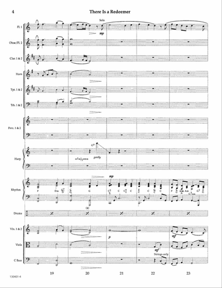 There Is a Redeemer Orchestra scores gallery preview page 5