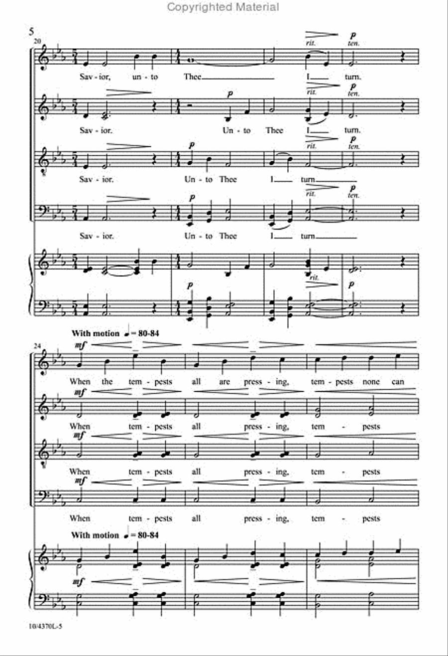 Unto Thee, I Turn Divisi scores gallery preview page 5
