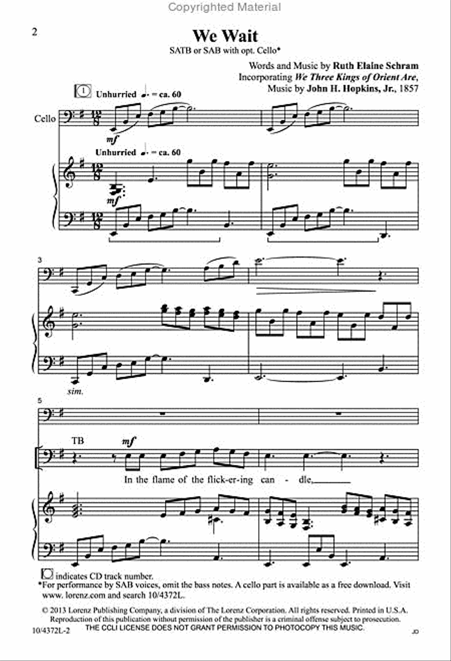 We Wait We Wait 4-Part scores gallery preview page 2