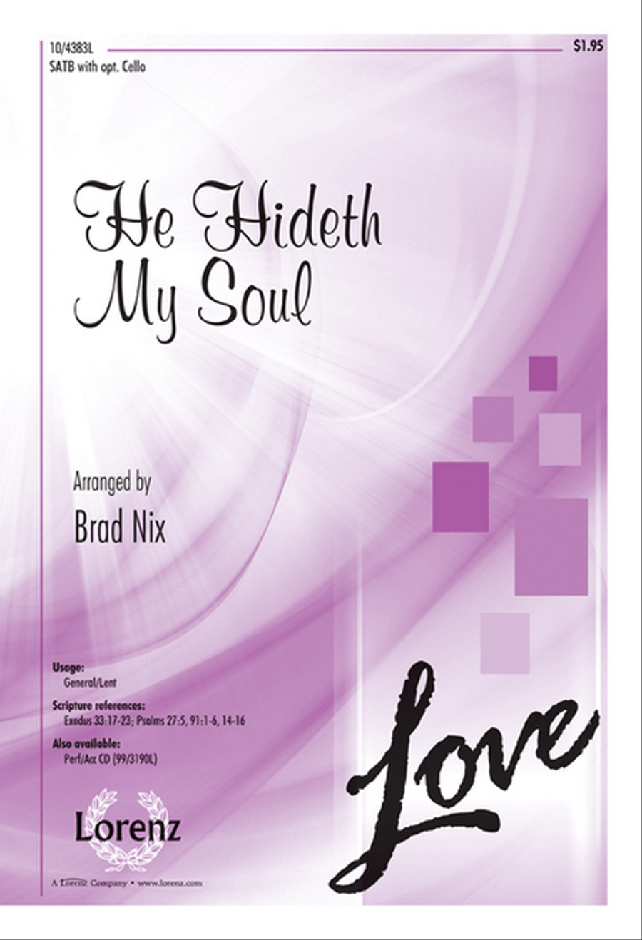 He Hideth My Soul He Hideth My Soul 4-Part scores gallery preview page 1