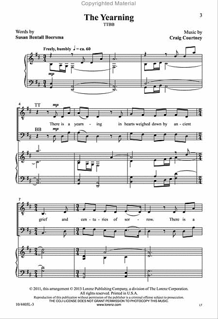 The Yearning The Yearning TTBB scores gallery preview page 2