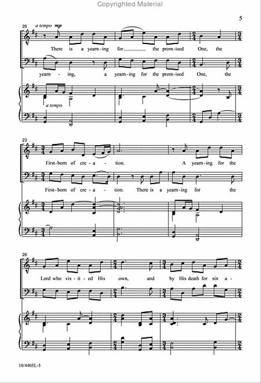 The Yearning The Yearning TTBB scores gallery preview page 4