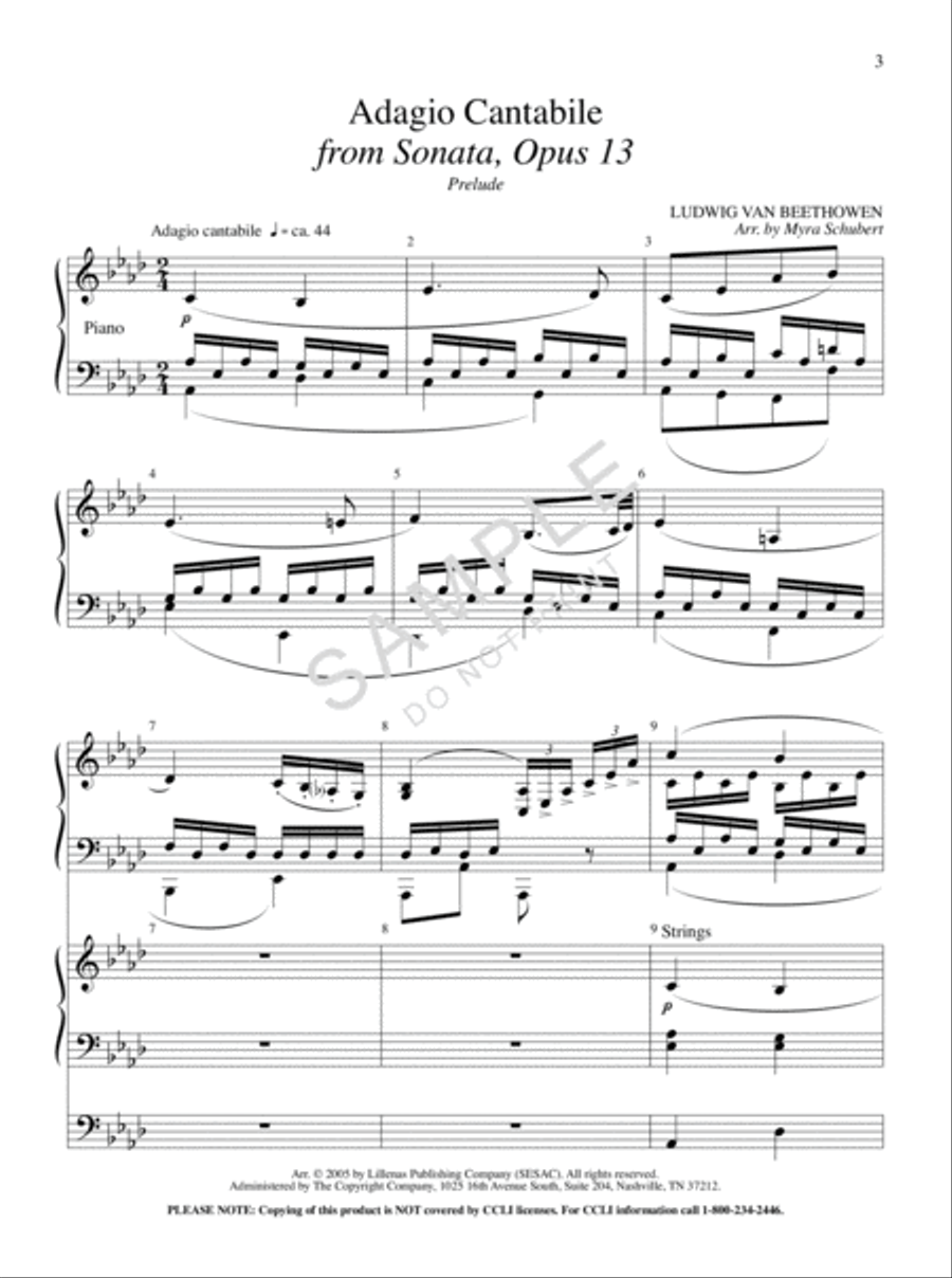 Wedding Classics for 2 Organ scores gallery preview page 2