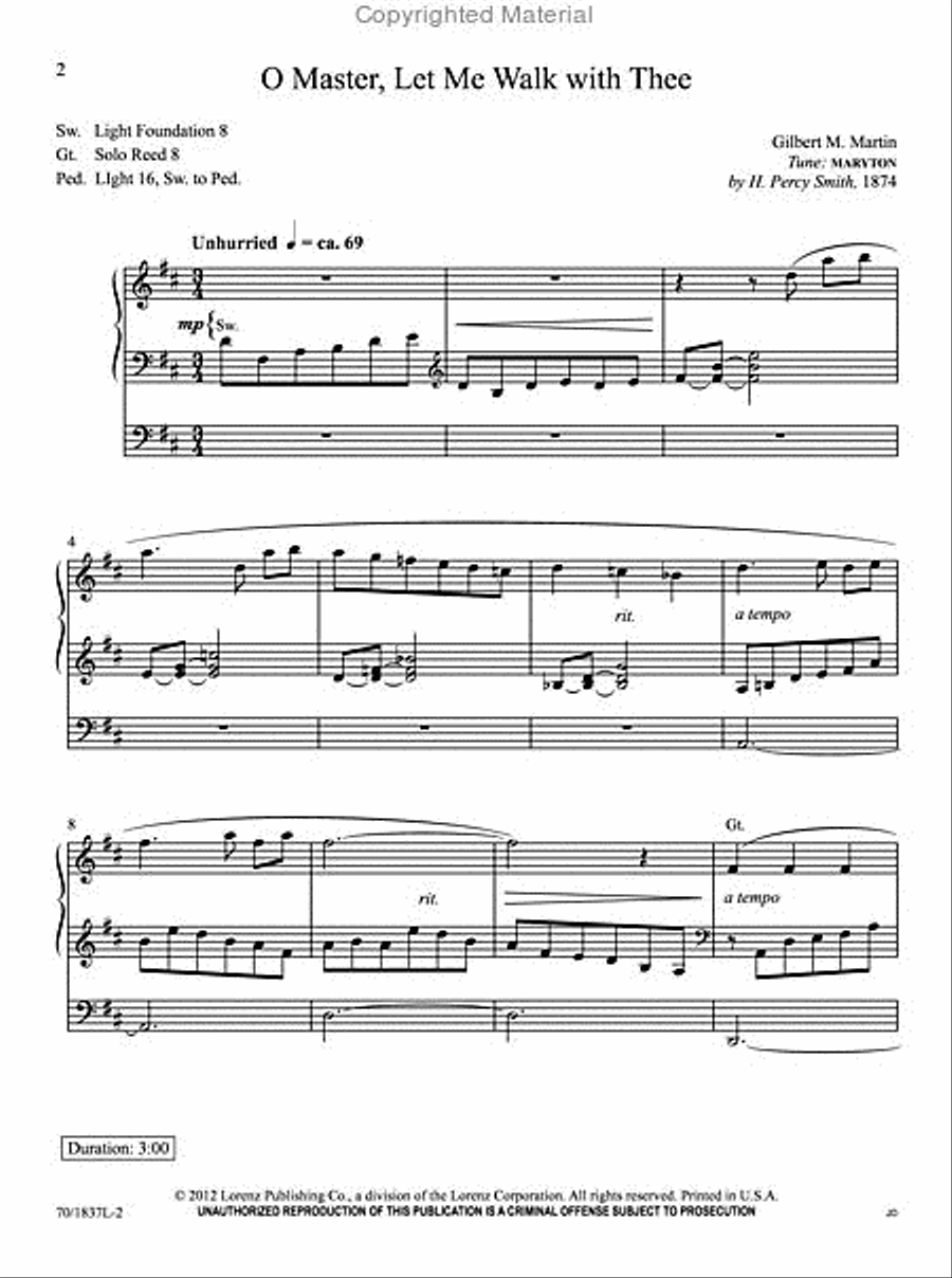 The Organist's Library, Vol. 54 Organ Solo scores gallery preview page 2