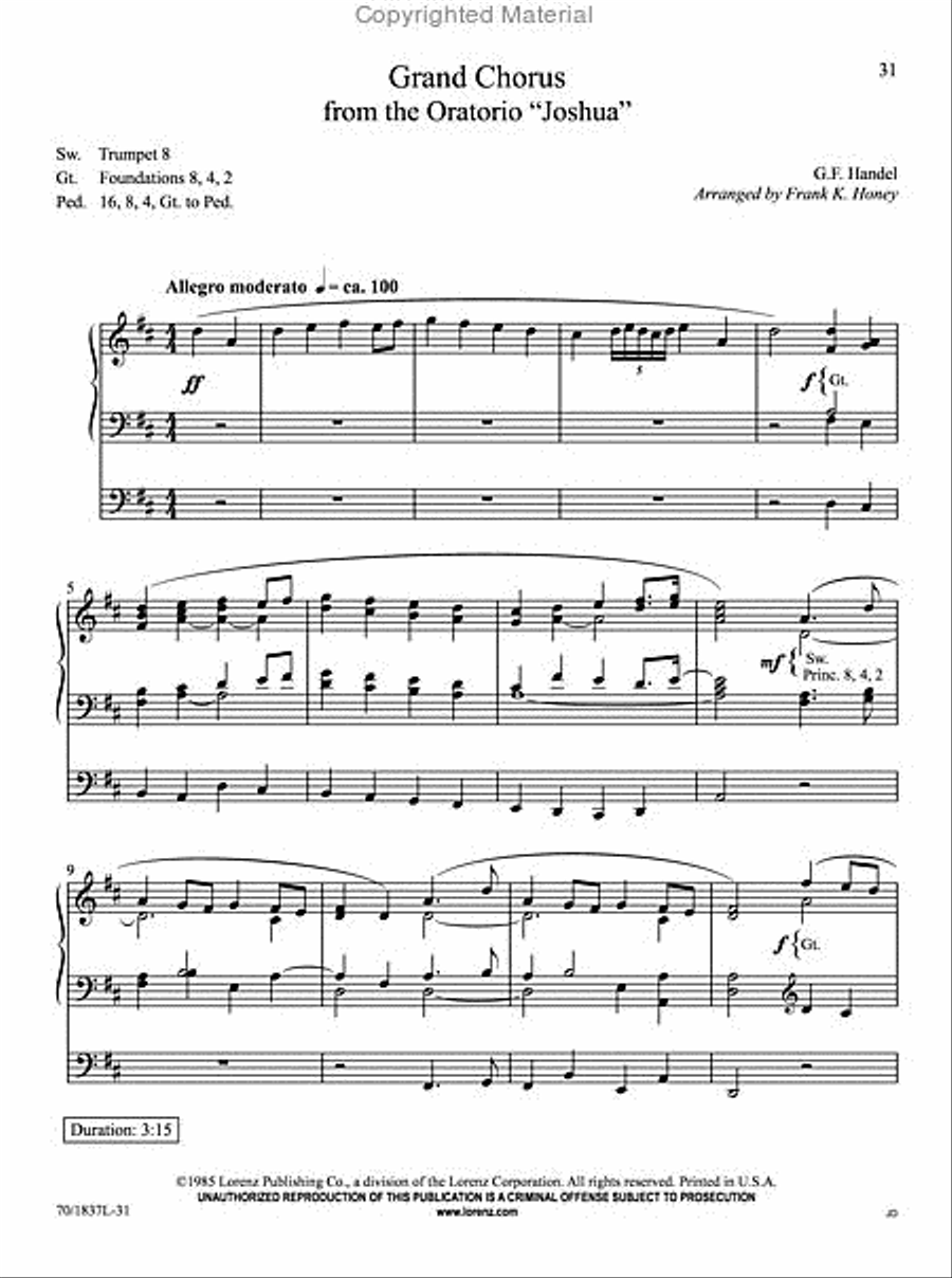 The Organist's Library, Vol. 54 Organ Solo scores gallery preview page 6