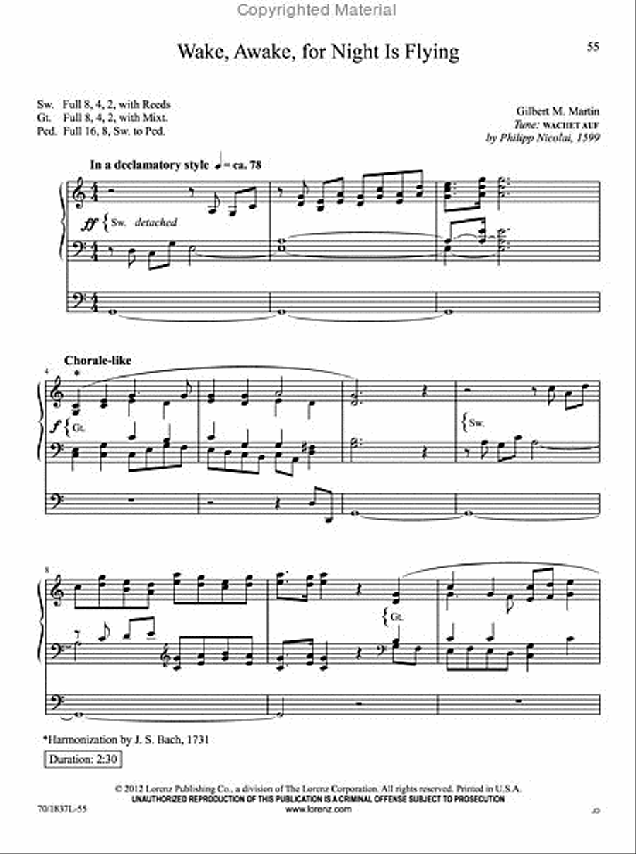 The Organist's Library, Vol. 54 Organ Solo scores gallery preview page 8