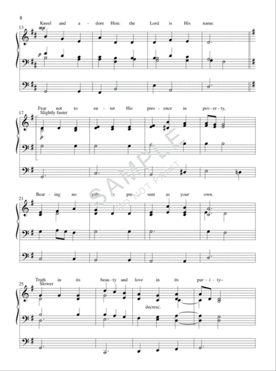 Organ Praise and Worship Organ Solo scores gallery preview page 3