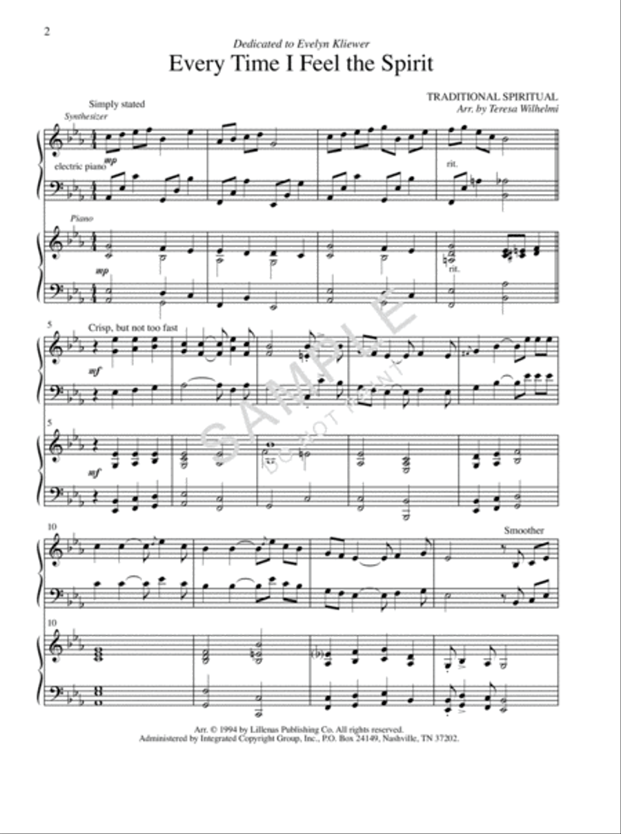 My Great Redeemer's Praise Electronic Keyboard scores gallery preview page 2