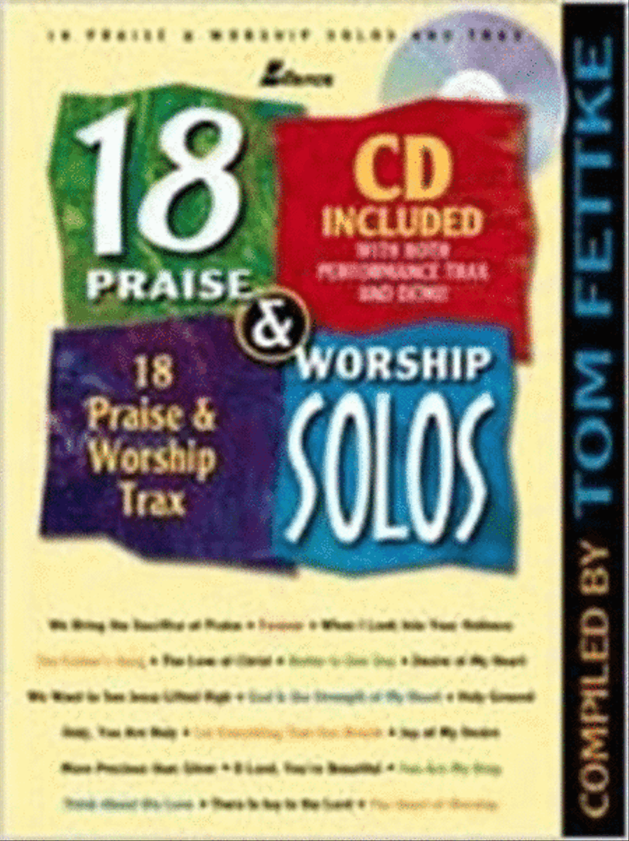 18 Praise and Worship Solos - Book/CD Combo Medium Voice scores gallery preview page 1
