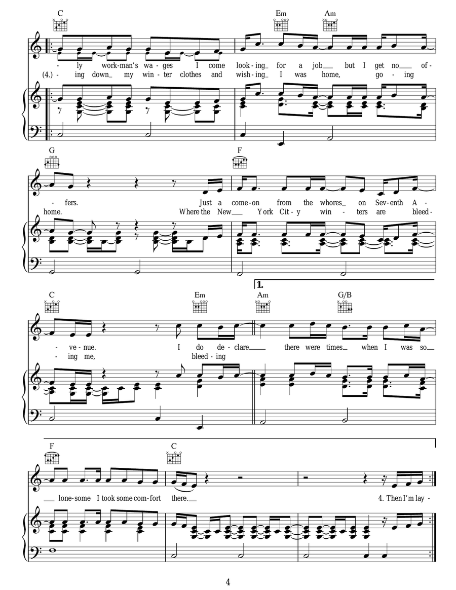 The Boxer The Boxer Acoustic Guitar scores gallery preview page 4