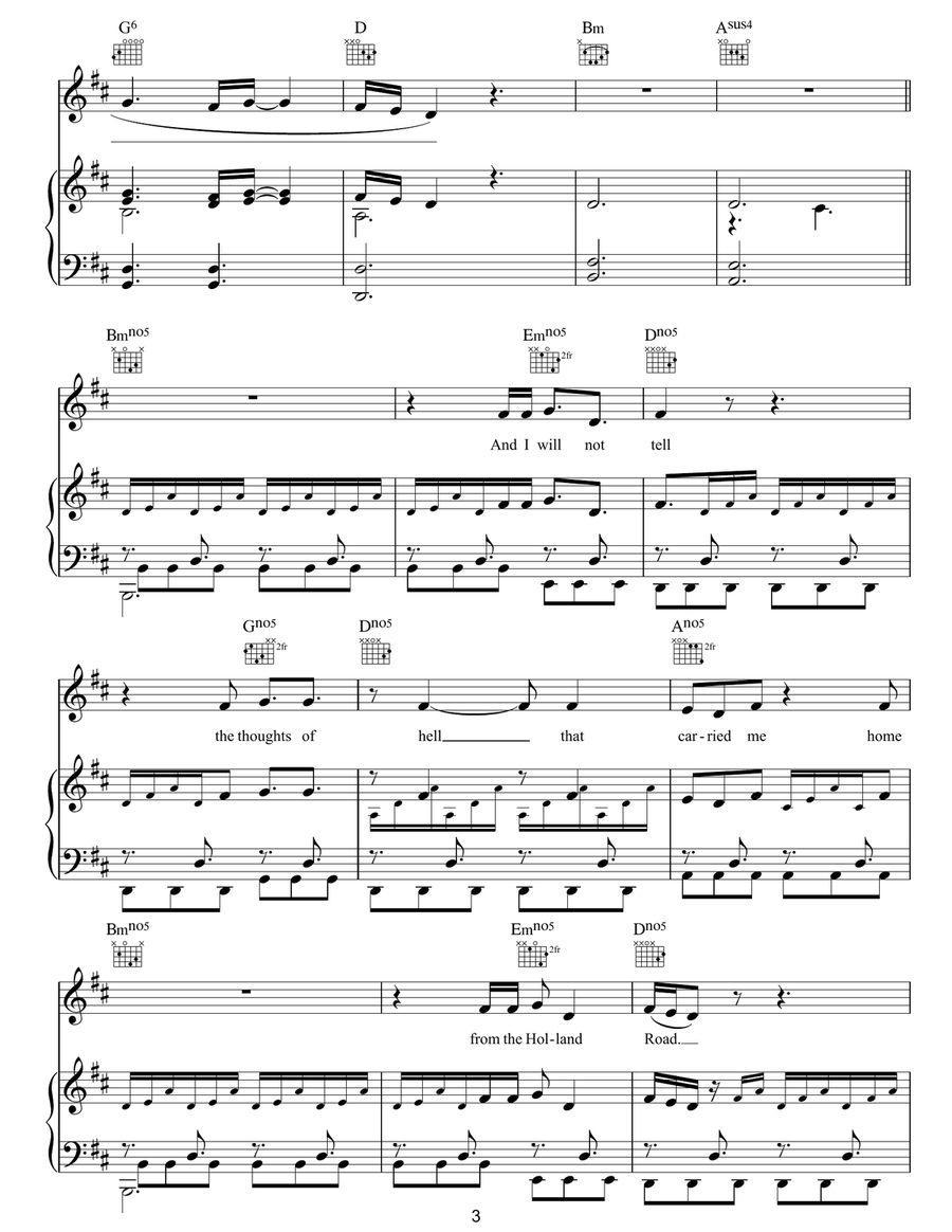 Holland Road Holland Road Acoustic Guitar scores gallery preview page 3