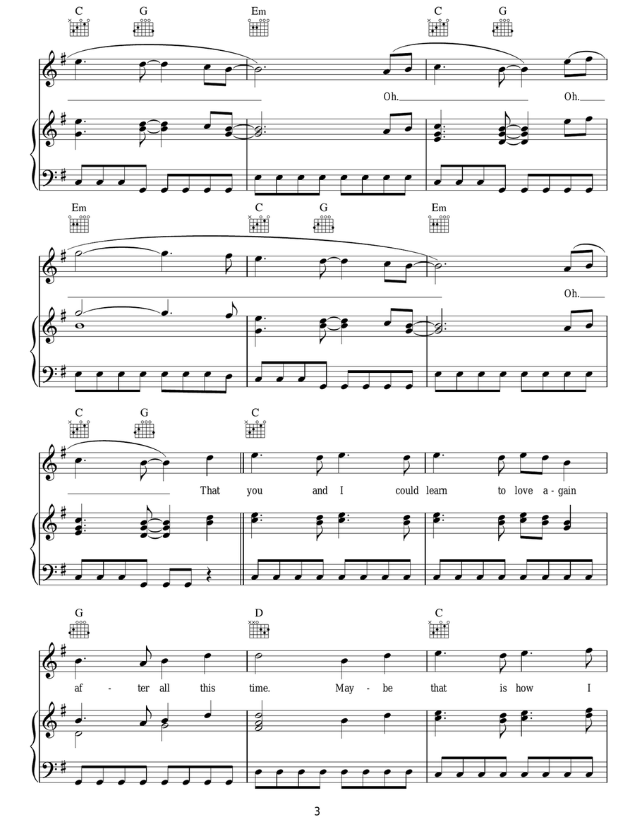 Learn To Love Again Learn To Love Again Acoustic Guitar scores gallery preview page 3