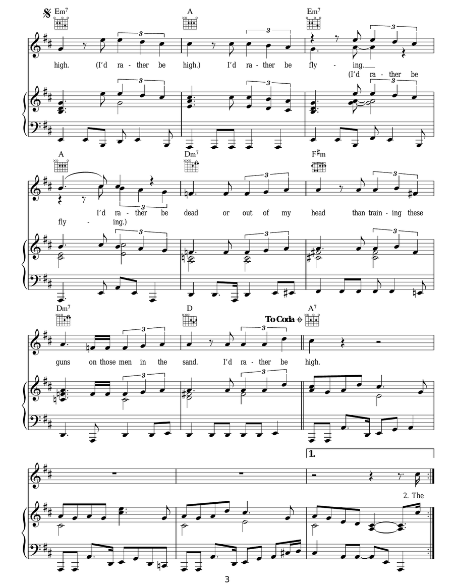 I'd Rather Be High Acoustic Guitar scores gallery preview page 3