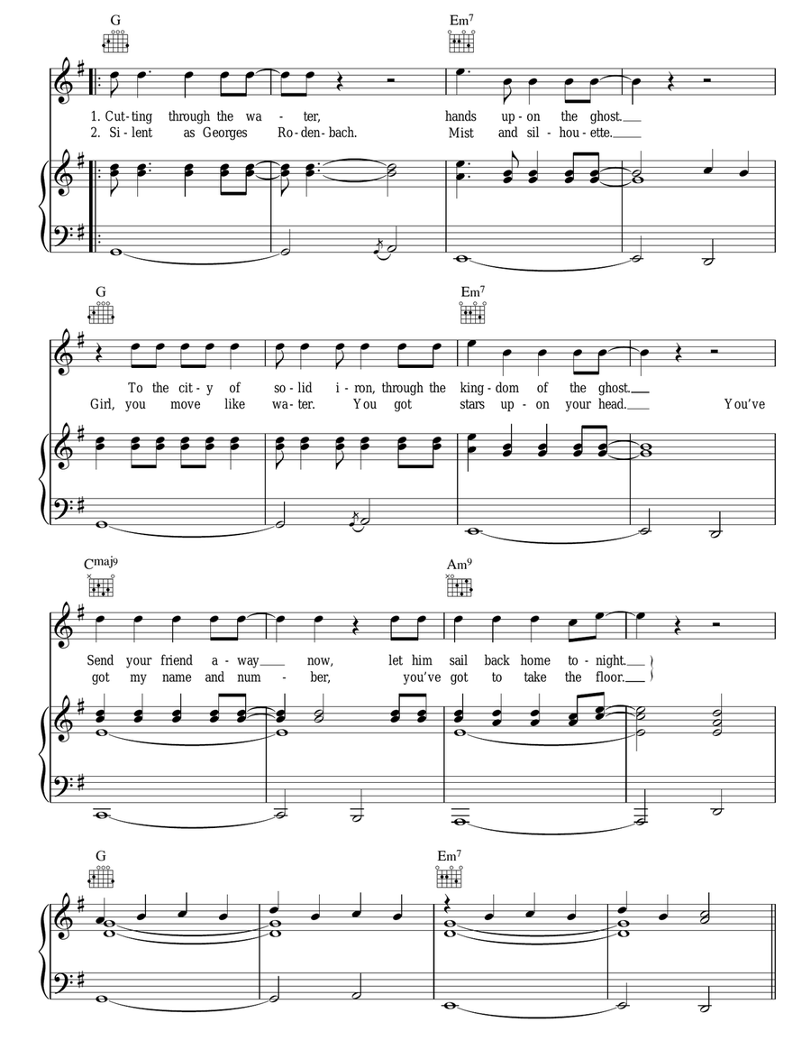 Dancing Out In Space Acoustic Guitar scores gallery preview page 2
