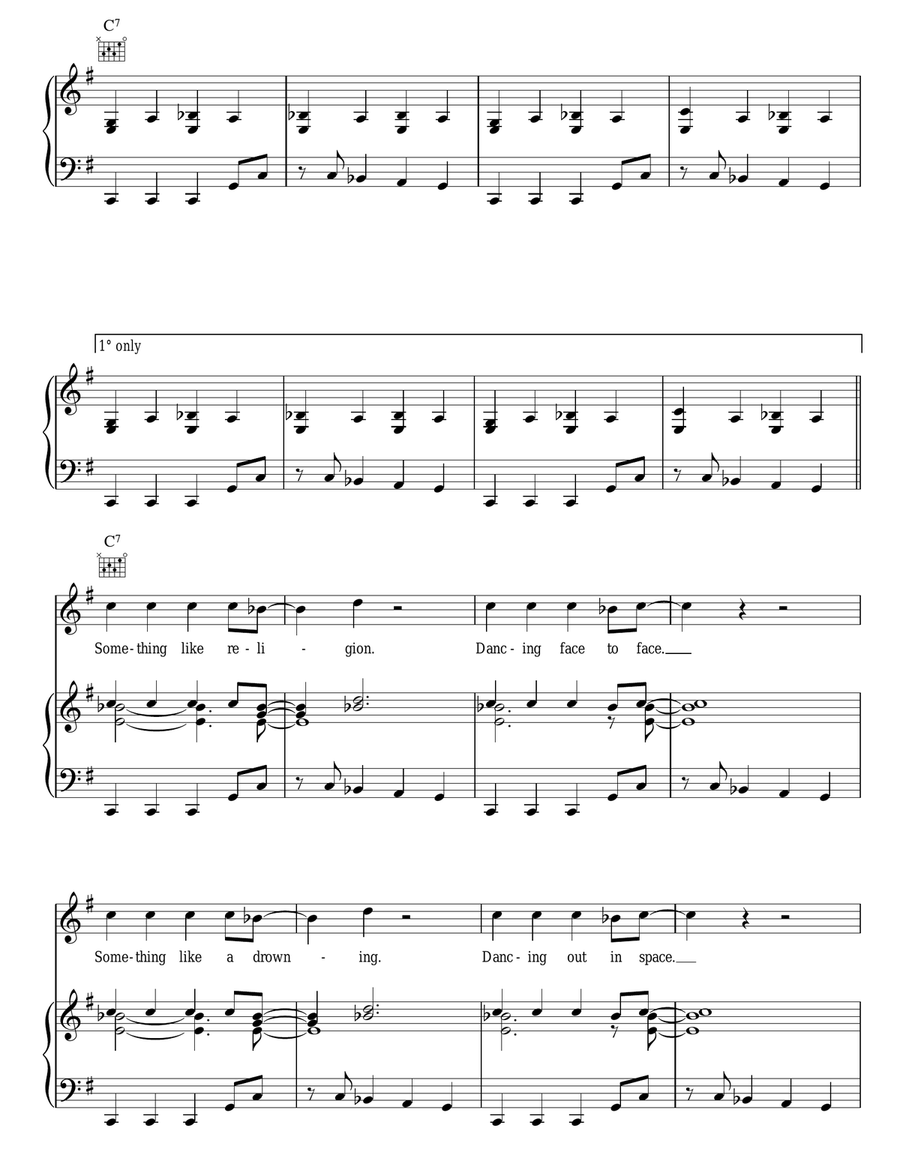 Dancing Out In Space Acoustic Guitar scores gallery preview page 3