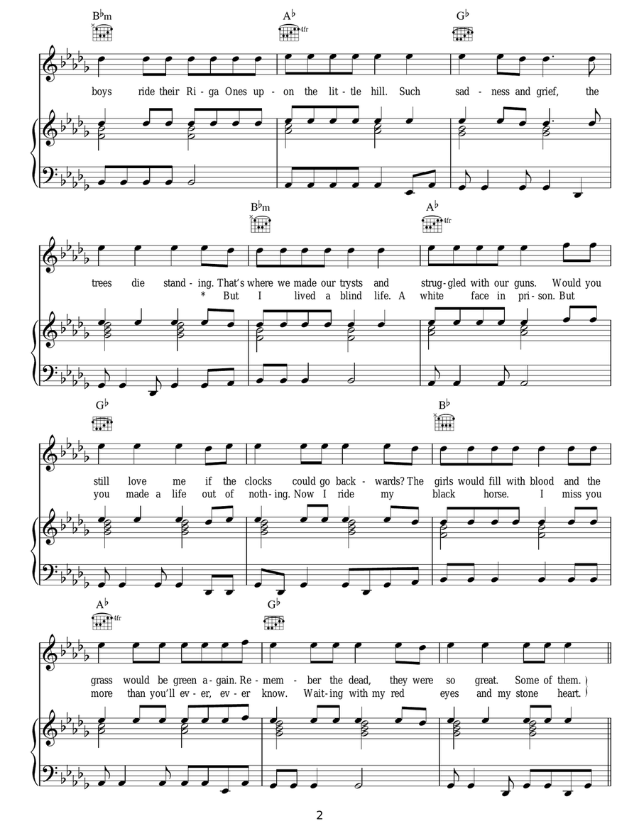 How Does The Grass Grow Acoustic Guitar scores gallery preview page 2