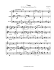 Tango by Albeniz for flute, clarinet, and bassoon trio