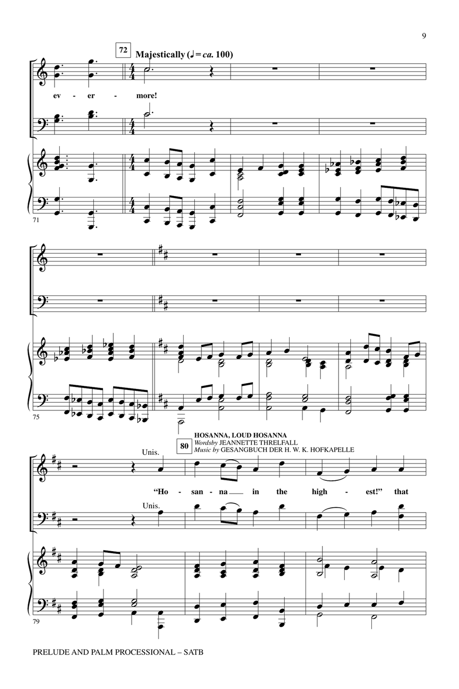 Prelude And Palm Processional 4-Part scores gallery preview page 7