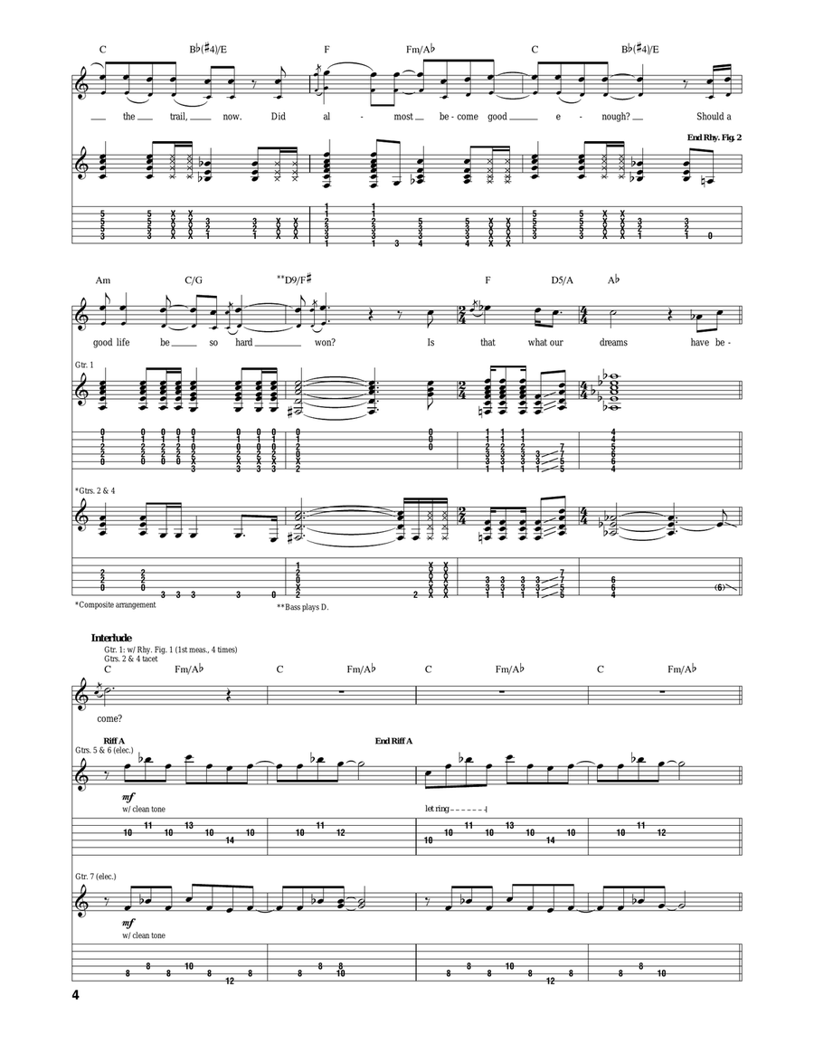 Halfway There Halfway There Acoustic Guitar scores gallery preview page 4